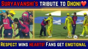 5 Powerful Moments from Vaibhav Suryavanshi's Ultimate Gesture of Respect for MS Dhoni